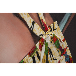 Stampa su Tela Brasile, Multicolore, Legno, 90x3x120 cm, Seven Design