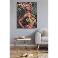 Stampa su Tela Brasile, Multicolore, Legno, 90x3x120 cm, Seven Design