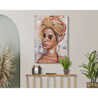 Stampa su Tela Brasile 1, Multicolore, Legno, 70x3x100 cm, Seven Design