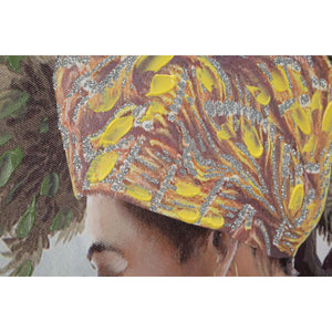 Stampa su Tela Tropicale 1, Multicolore, Legno, 120x3x90 cm, Seven Design