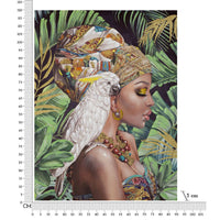 Stampa su Tela Tropicale 2, Multicolore, Legno, 120x3x90 cm, Seven Design