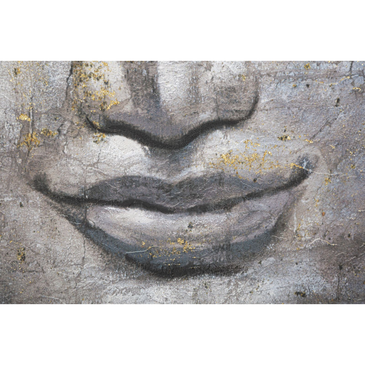 Stampa su Tela Buddah 1, Multicolore, Legno, 80x3x120 cm, Seven Design