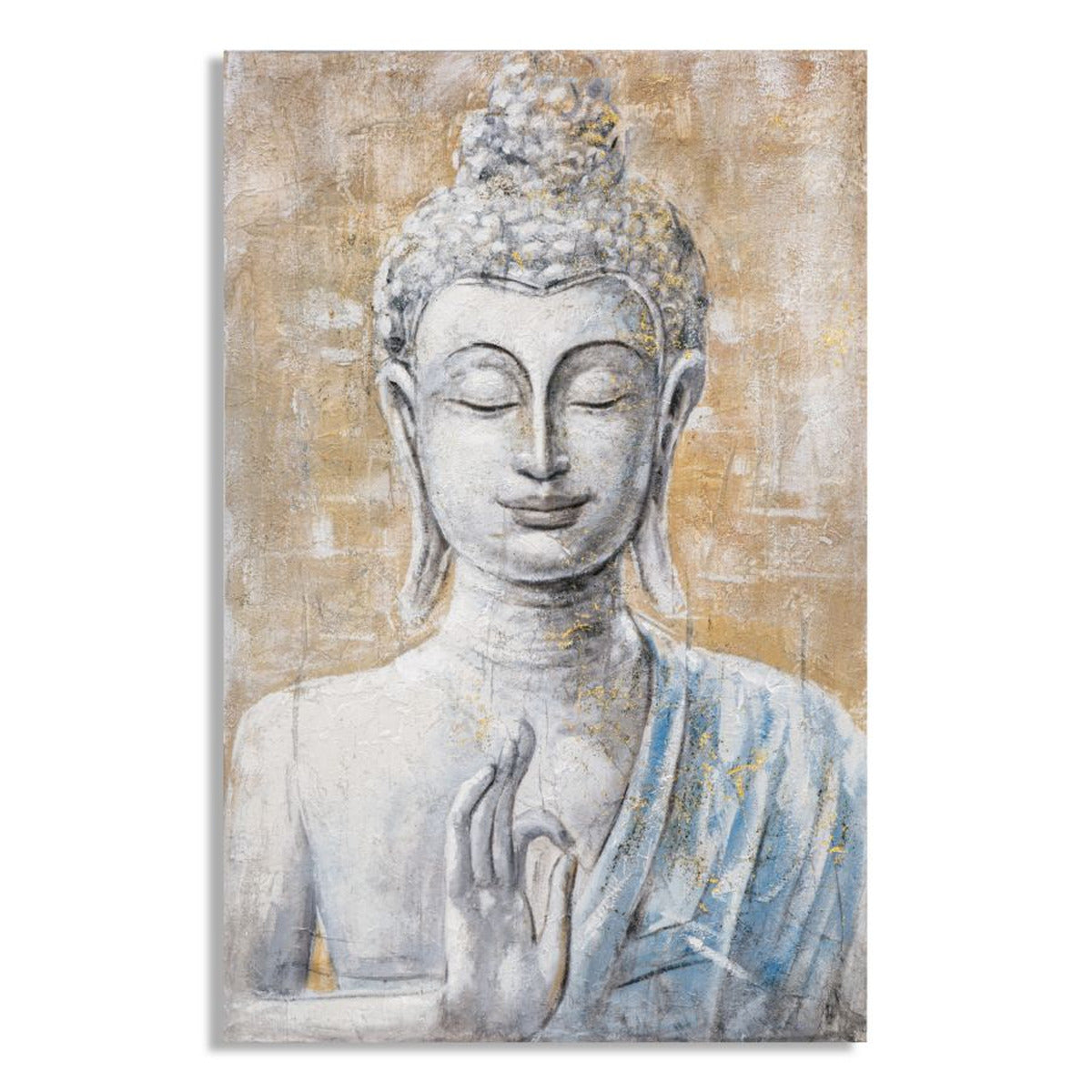 Stampa su Tela Buddah 2, Multicolore, Legno, 80x3x120 cm, Seven Design