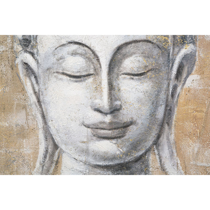 Stampa su Tela Buddah 2, Multicolore, Legno, 80x3x120 cm, Seven Design
