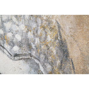 Stampa su Tela Buddah 2, Multicolore, Legno, 80x3x120 cm, Seven Design