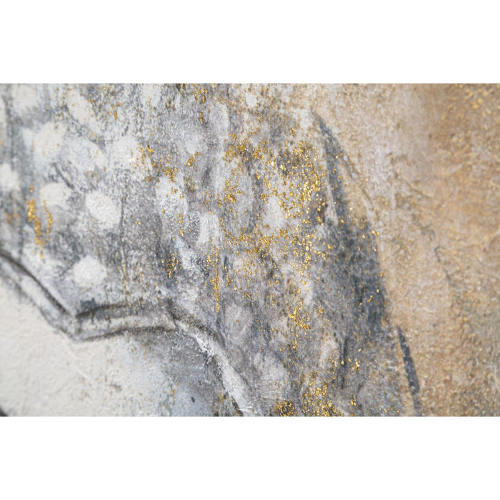 Stampa su Tela Buddah 2, Multicolore, Legno, 80x3x120 cm, Seven Design