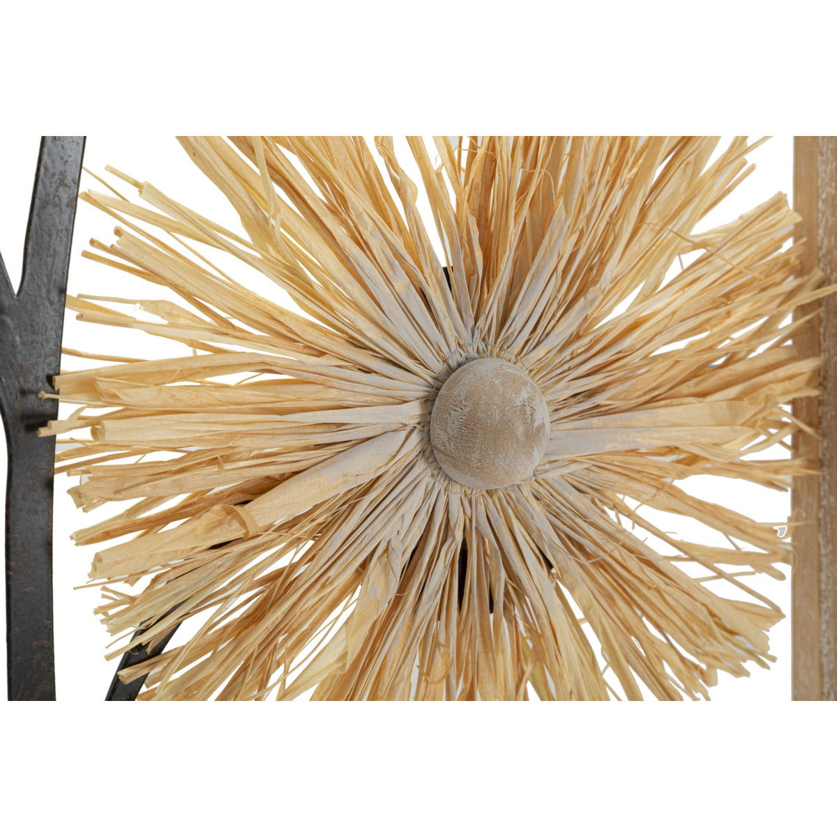 Decorazione in Metallo 3D Fiori 52, Marrone, Metallo, 40x3,5x80 cm, Seven Design