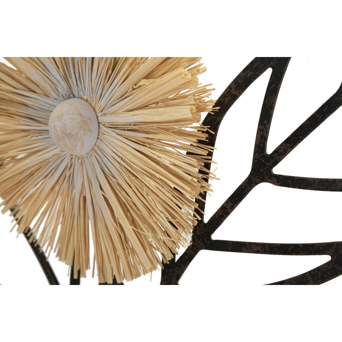 Decorazione in Metallo 3D Fiori 52, Marrone, Metallo, 40x3,5x80 cm, Seven Design