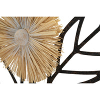 Decorazione in Metallo 3D Fiori 52, Marrone, Metallo, 40x3,5x80 cm, Seven Design