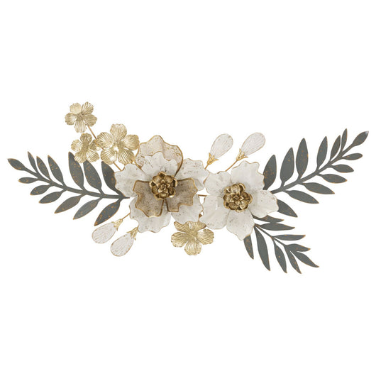 Decorazione in Metallo 3D Fiori 30, Multicolore, Metallo, 90,2x7,6x41,9 cm, Seven Design