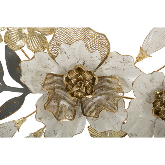 Decorazione in Metallo 3D Fiori 30, Multicolore, Metallo, 90,2x7,6x41,9 cm, Seven Design