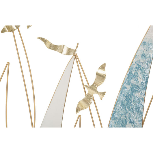 Decorazione in Metallo 3D Barche 3, Multicolore, Metallo, 78,7x3,8x97,8 cm, Seven Design