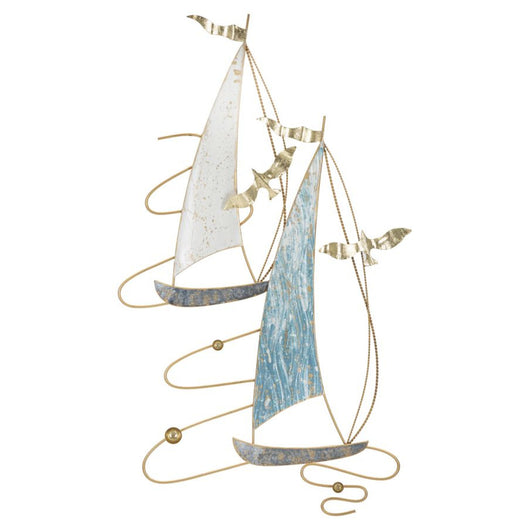 Decorazione in Metallo 3D Barche 6, Multicolore, Metallo, 51,4x4x87 cm, Seven Design