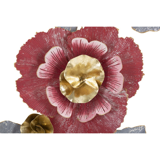 Decorazione in Metallo 3D Fiori 10, Multicolore, Metallo, 61,6x9,5x111,8 cm, Seven Design