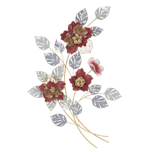 Decorazione in Metallo 3D Fiori 17, Multicolore, Metallo, 68,6x7,6x98,4 cm, Seven Design