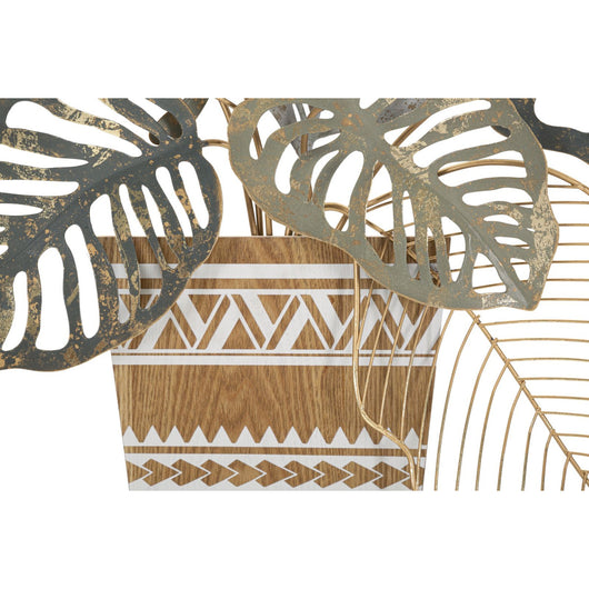 Decorazione in Metallo 3D Fiori 44, Multicolore, Metallo, 54x6,4x62,9 cm, Seven Design