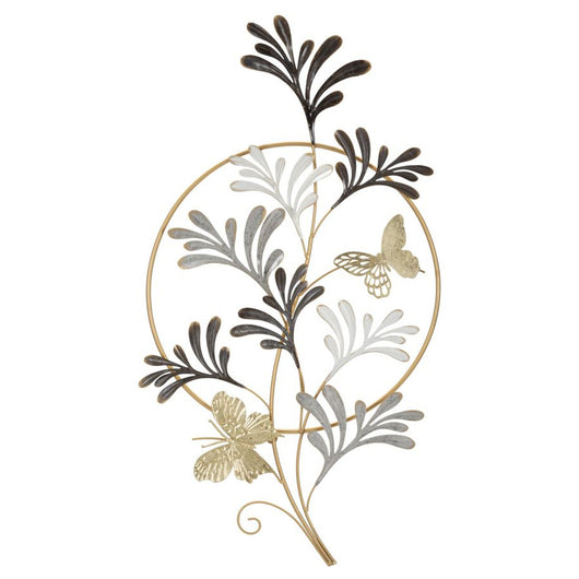 Decorazione in Metallo 3D Fiori 36, Multicolore, Metallo, 50,2x5,1x92 cm, Seven Design