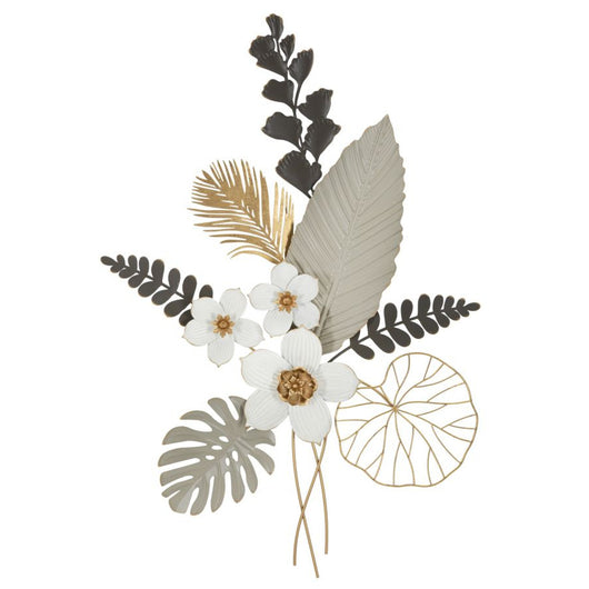 Decorazione in Metallo 3D Fiori 24, Multicolore, Metallo, 71x4x96,5 cm, Seven Design