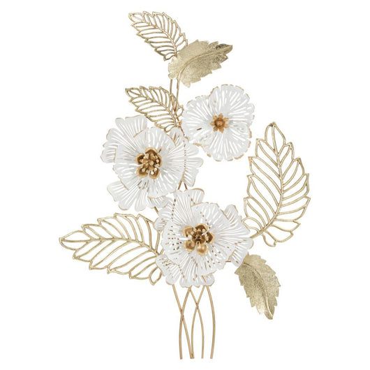 Decorazione in Metallo 3D Fiori 33, Multicolore, Metallo, 54x6,4x73,7 cm, Seven Design