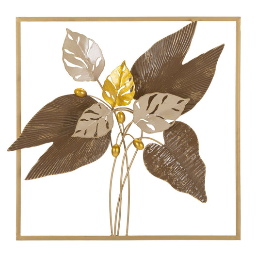 Decorazione in Metallo 3D Fiori 37, Multicolore, Metallo, 50,2x5,1x50,2 cm, Seven Design