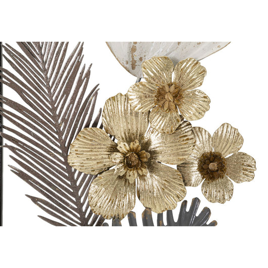 Decorazione in Metallo 3D Fiori 38, Multicolore, Metallo, 28,6x5,1x74,3 cm, Seven Design