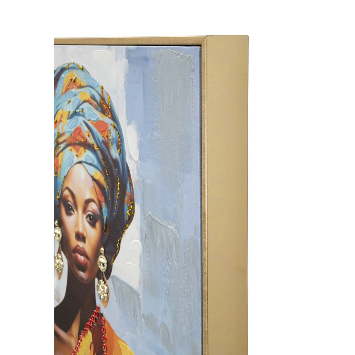 Stampa su Tela Africa 19, Multicolore, Legno, 52x4,5x152 cm, Seven Design