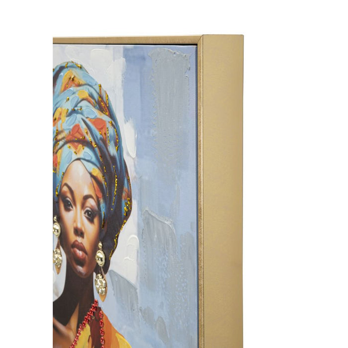 Stampa su Tela Africa 19, Multicolore, Legno, 52x4,5x152 cm, Seven Design