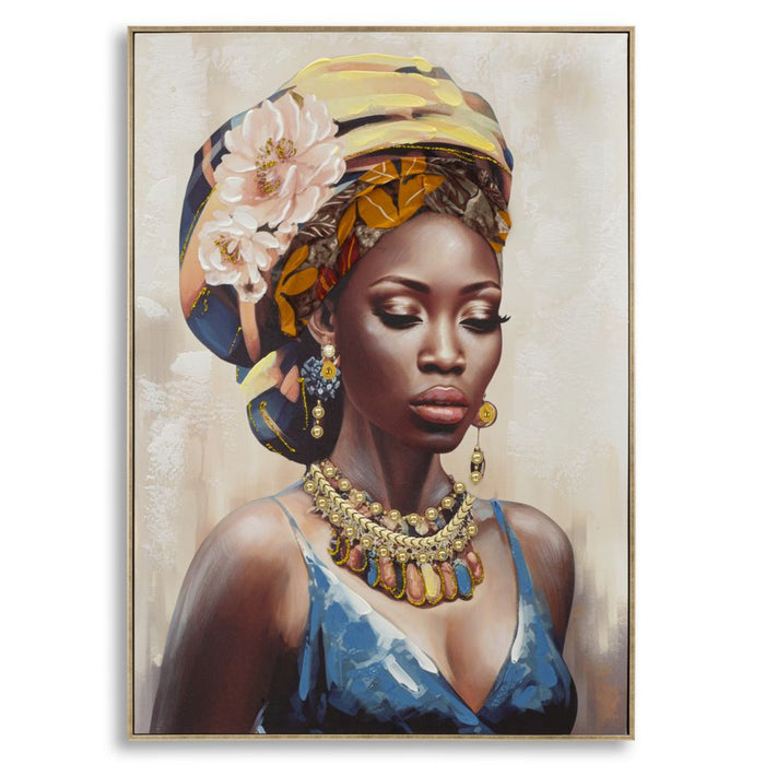 Stampa su Tela Africa 20, Multicolore, Legno, 72x4,5x102 cm, Seven Design