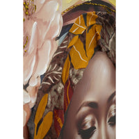 Stampa su Tela Africa 20, Multicolore, Legno, 72x4,5x102 cm, Seven Design