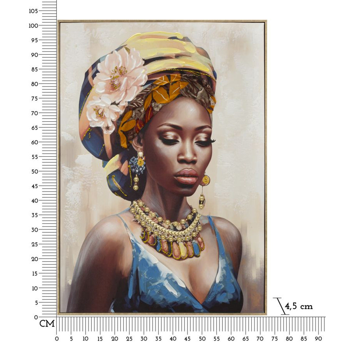 Stampa su Tela Africa 20, Multicolore, Legno, 72x4,5x102 cm, Seven Design