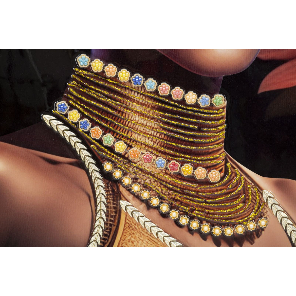 Stampa su Tela Africa 22, Multicolore, Legno, 72x4,5x102 cm, Seven Design