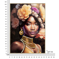 Stampa su Tela Africa 22, Multicolore, Legno, 72x4,5x102 cm, Seven Design