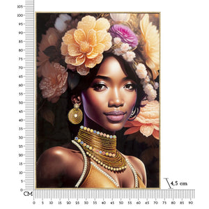 Stampa su Tela Africa 22, Multicolore, Legno, 72x4,5x102 cm, Seven Design