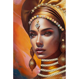 Stampa su Tela Africa 24, Multicolore, Legno, 72x4,5x102 cm, Seven Design