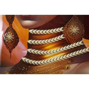 Stampa su Tela Africa 24, Multicolore, Legno, 72x4,5x102 cm, Seven Design