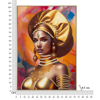 Stampa su Tela Africa 24, Multicolore, Legno, 72x4,5x102 cm, Seven Design