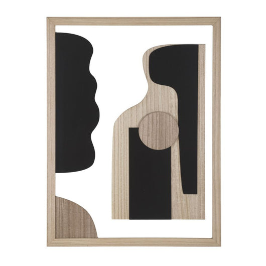 Decorazione in Metallo e Legno Geometrico 6, Multicolore, MDF, 60x2x80 cm, Seven Design