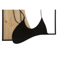 Decorazione in Metallo e Legno Donna, Marrone, Metallo, 60x2x90 cm, Seven Design