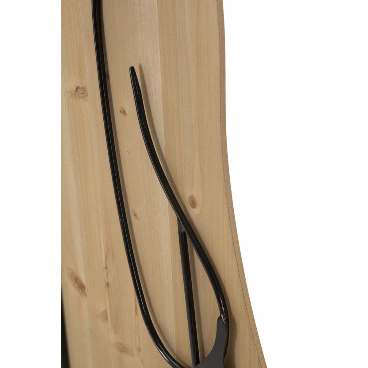 Decorazione in Metallo e Legno Donna, Marrone, Metallo, 60x2x90 cm, Seven Design