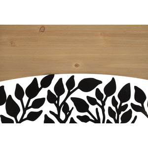 Decorazione in Metallo e Legno Albero 11, Marrone, Metallo, 105x2x70 cm, Seven Design
