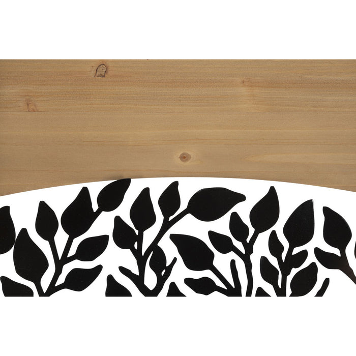 Decorazione in Metallo e Legno Albero 11, Marrone, Metallo, 105x2x70 cm, Seven Design