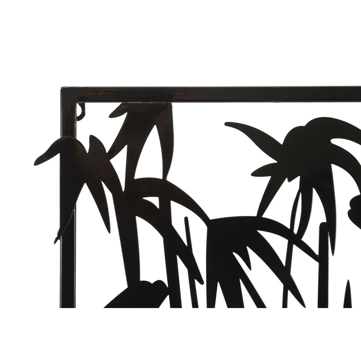 Decorazione in Metallo e Legno Bamboo, Marrone, Metallo, 58x2x80 cm, Seven Design