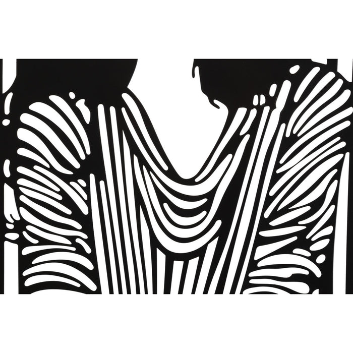 Decorazione in Metallo Corpi 2, Nero, Metallo, 40x1,3x60 cm, Seven Design