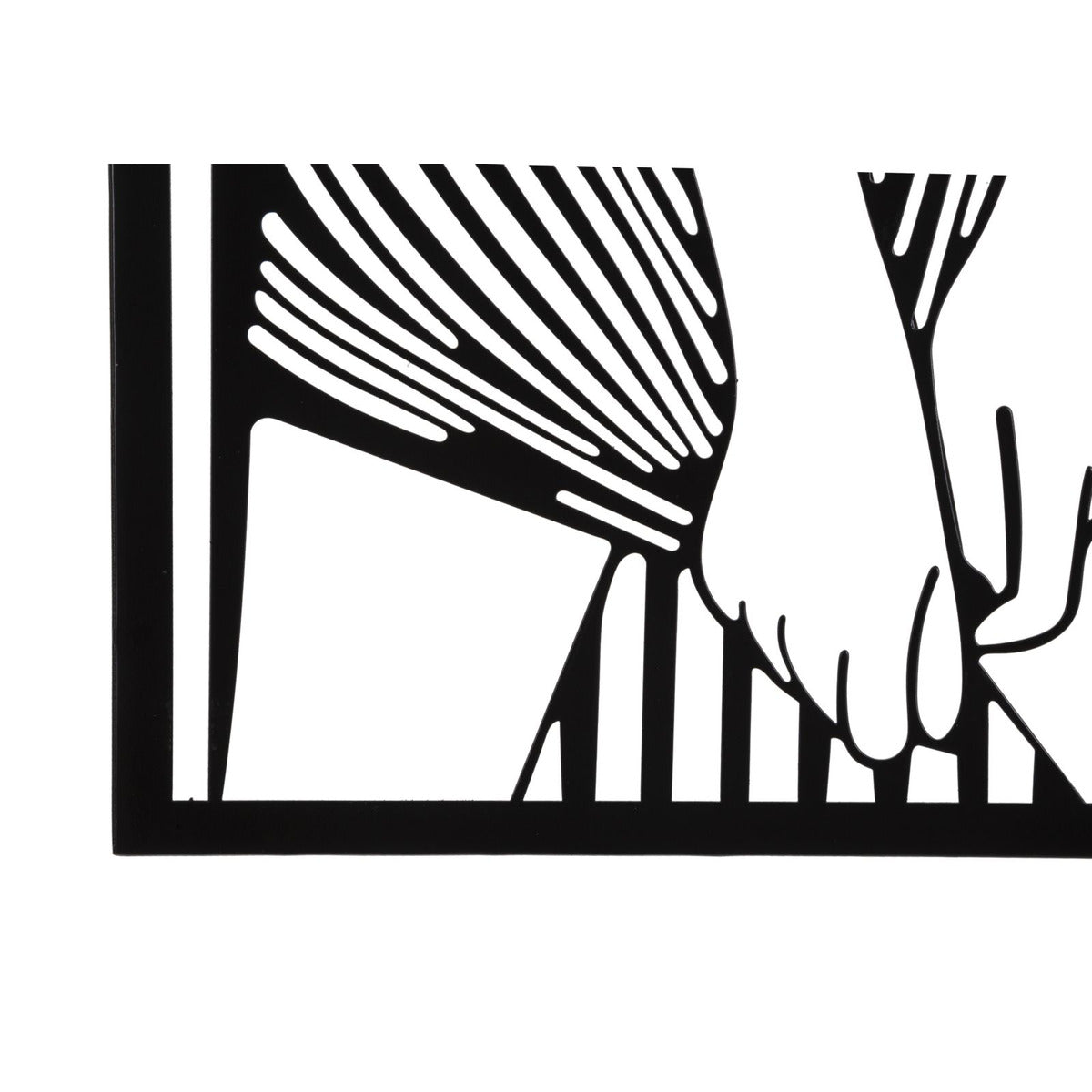 Decorazione in Metallo Corpi 2, Nero, Metallo, 40x1,3x60 cm, Seven Design