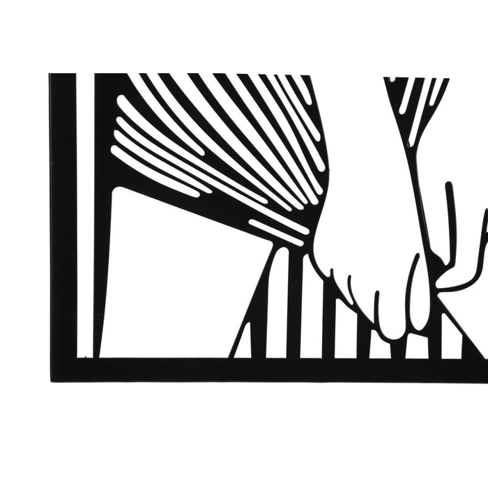 Decorazione in Metallo Corpi 2, Nero, Metallo, 40x1,3x60 cm, Seven Design