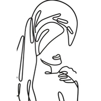 Decorazione in Metallo Corpi 4, Nero, Metallo, 40x1,3x70 cm, Seven Design