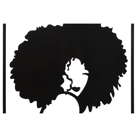 Decorazione in Metallo 3D Afro, Multicolore, Metallo, 60x1,3x80 cm, Seven Design