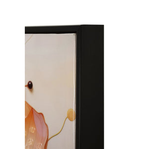 Stampa su Tela Fiori 70, Multicolore, Legno, 82x4x82 cm, Seven Design