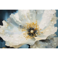 Stampa su Tela Fiori 73, Multicolore, Legno, 42x3,5x62 cm, Seven Design