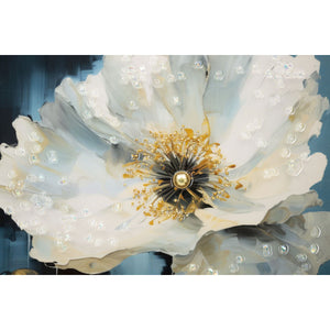 Stampa su Tela Fiori 73, Multicolore, Legno, 42x3,5x62 cm, Seven Design